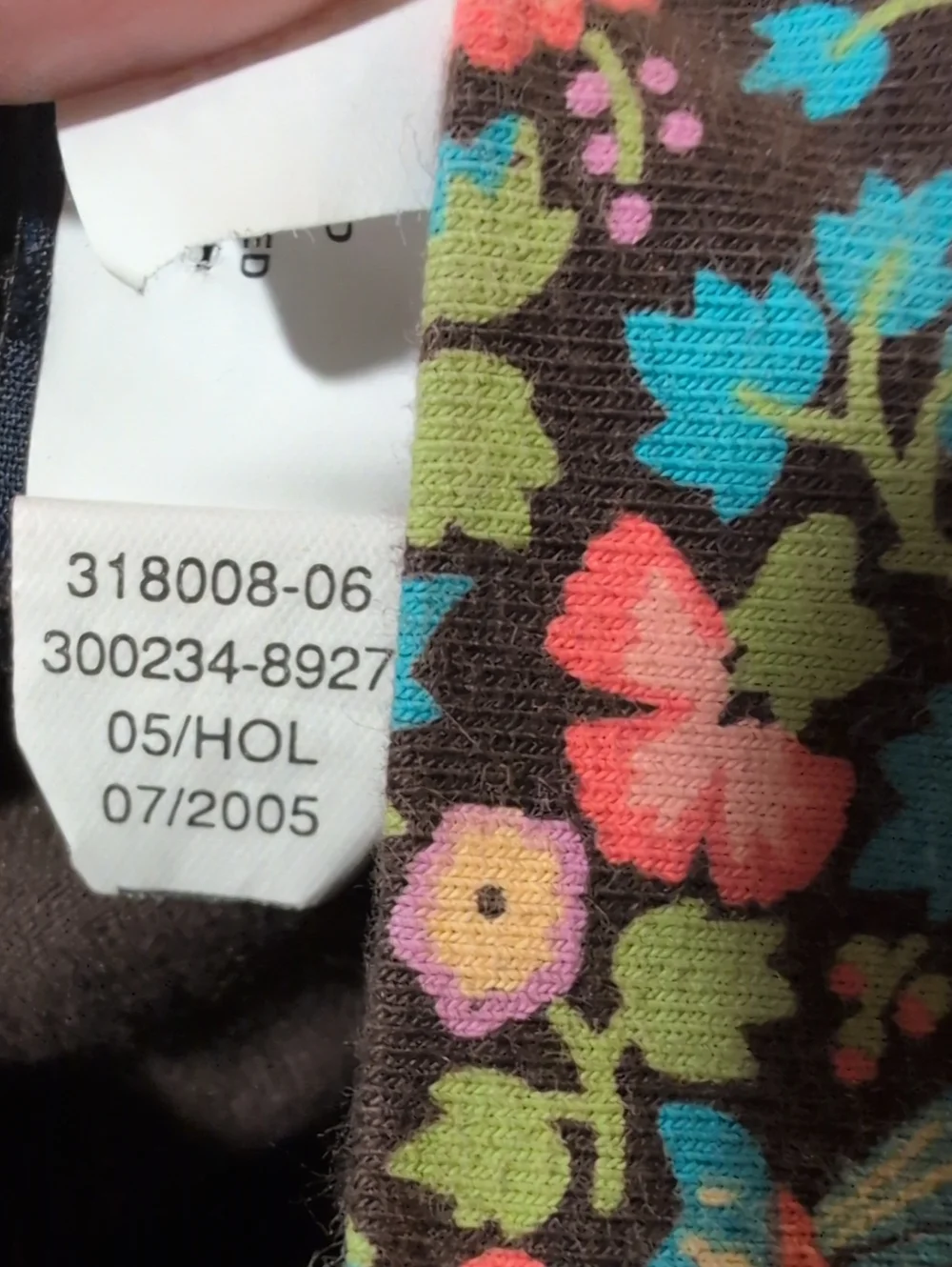 Gap Baby Y2K Floral Bird All Over Print Cotton Turtle Neck Girls Top 5Y